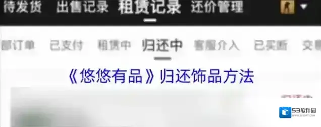 悠悠有品归还