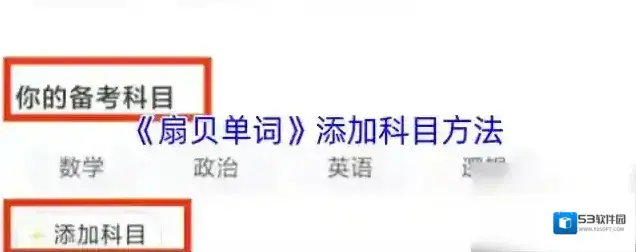 扇贝单词科目