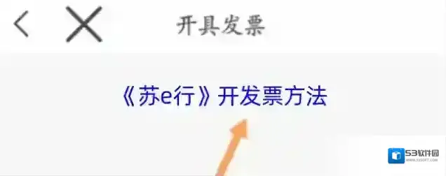 苏e行开票