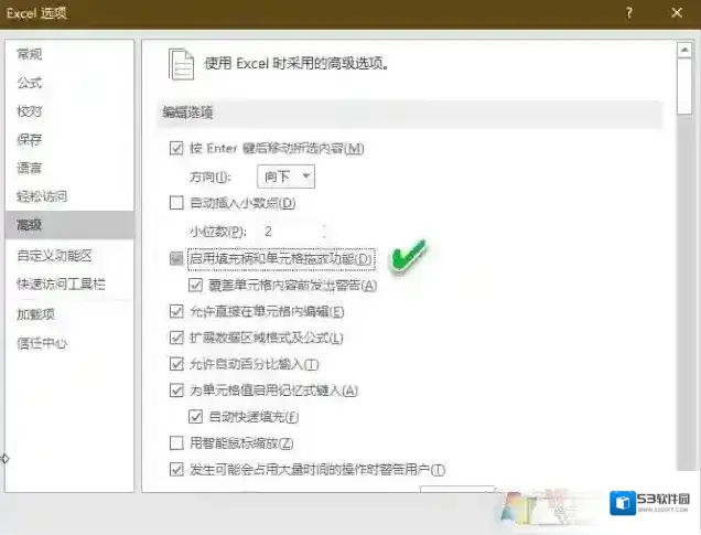 公式选项