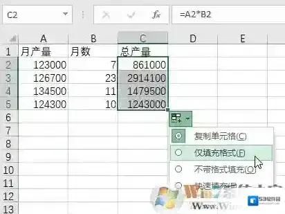 公式填充
