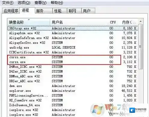 win7旗舰版系统中csrss.exe是什么进程？可以关闭么吗？
