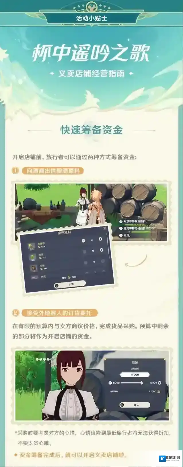 原神3.1活动义卖店铺经营指南攻略
