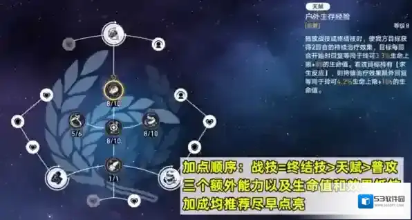崩坏星穹铁道玲可技能怎么加点 行迹加点顺序推荐