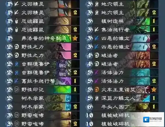 炉石传说新版本卡组大全 树人德卡组介绍