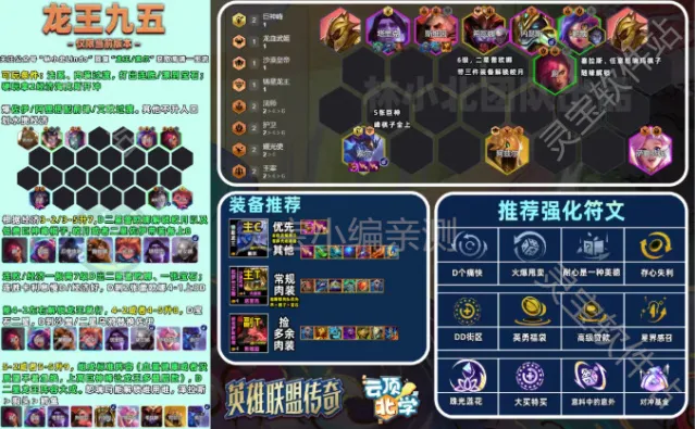 金铲铲之战S16龙王九五一图流以阵容码