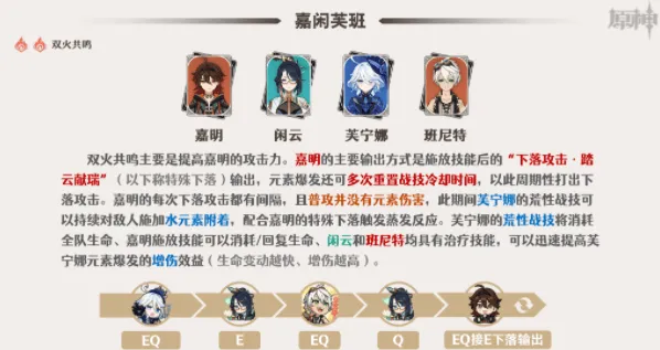 原神嘉明阵容搭配推荐教程