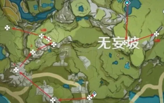 《原神》清心花刷新点分布图指南