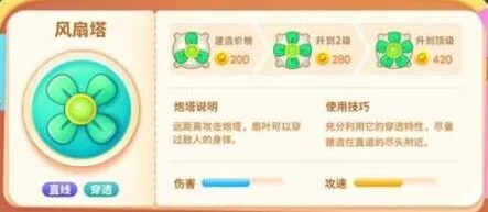 保卫萝卜4绿野奇缘风扇塔炮塔指南