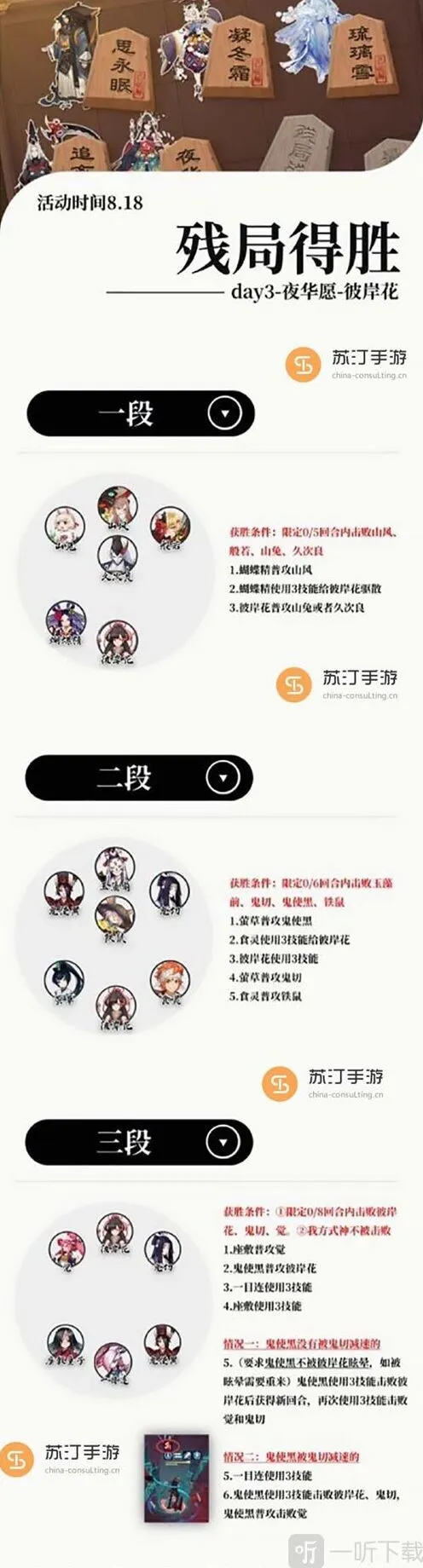 阴阳师残局得胜夜华愿打法流程