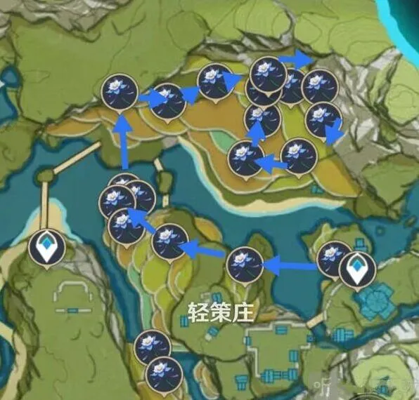 一路琉璃百合采集点分布图位置详细一览2022