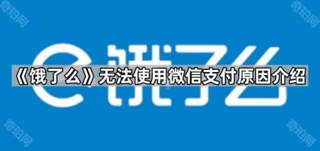 详解《饿了么》无法使用微信支付原因