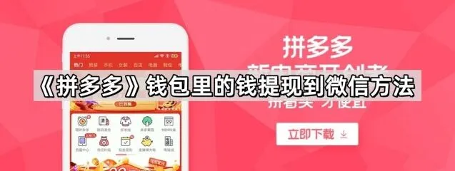 《拼多多》钱包里的钱提现到微信完整方法