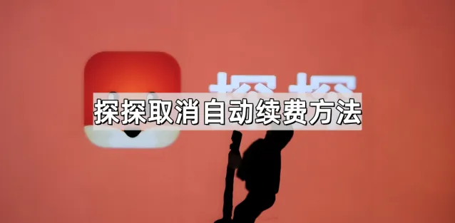 探探取消自动续费操作步骤