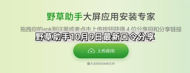 《野草助手》口令分享操作教程