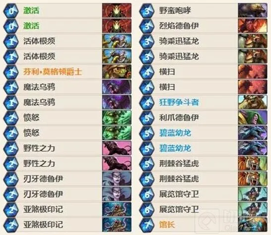 炉石传说标准卡组全攻略