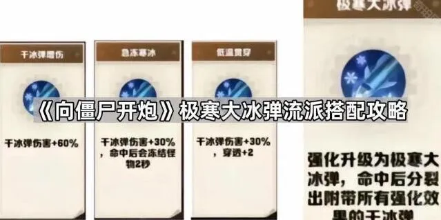 《向僵尸开炮》极寒大冰弹流派完整攻略