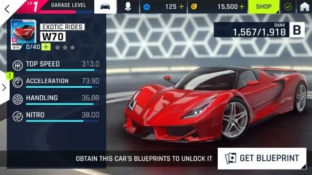 狂野飙车9Exotic Rides W70性能攻略