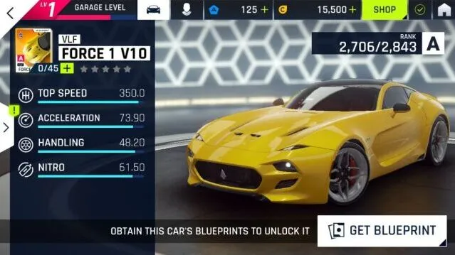 狂野飙车9VLF V10性能属性介绍