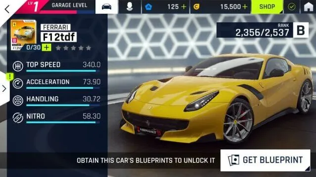 《狂野飙车9》F12tdf B级法拉利属性玩法攻略