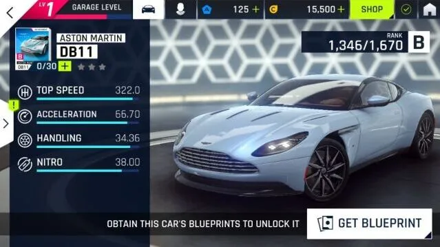 狂野飙车9B级DB11性能属性指南