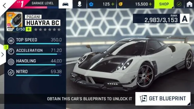 狂野飙车9帕加尼Huayra BC完整攻略