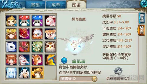 《诛仙》：稀有猎鹰获取方法