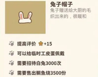 动物餐厅兔子帽子获得流程指南