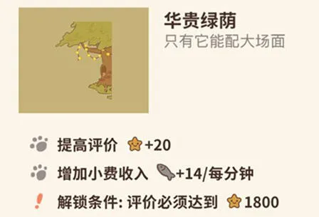 动物餐厅华贵绿荫怎么获得 新装饰攻略