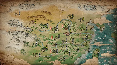 烟雨江湖明月山资源点分布图鉴