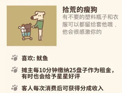 动物餐厅拾荒的瘦狗来访攻略