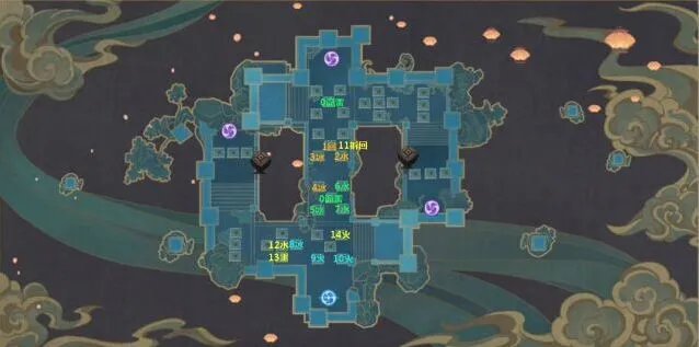 原神难度4三星参差争电光地图打法