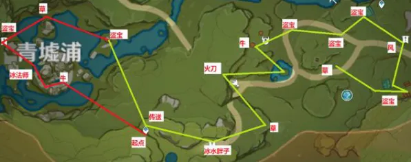 《原神》锄地最佳路线攻略