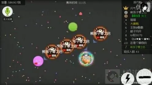 球球大作战快速合体的诀窍