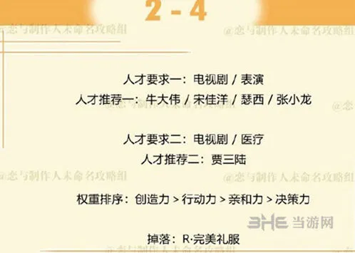 恋与制作人周棋洛拍摄副本2-4攻略大全