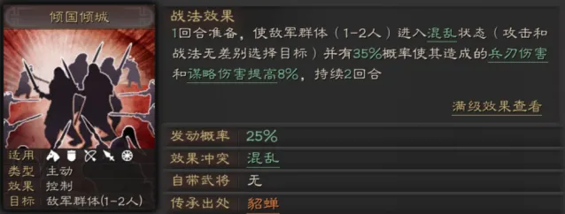 三国志战略版倾国倾城阵容搭配推荐