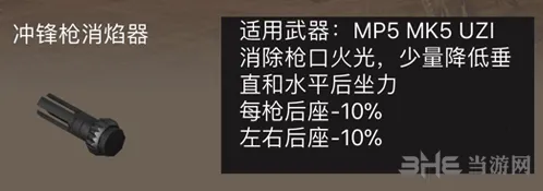 荒野行动冲锋枪消焰器有什么用 隐蔽作战必备配件
