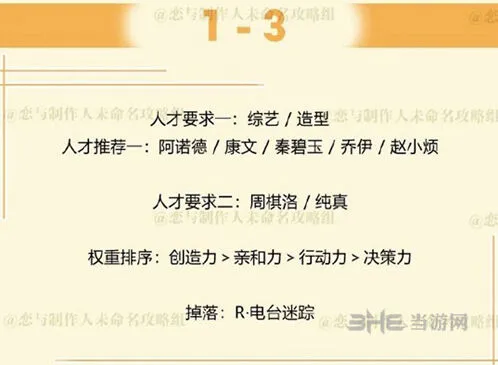 恋与制作人周棋洛拍摄副本第一章1-3攻略详解