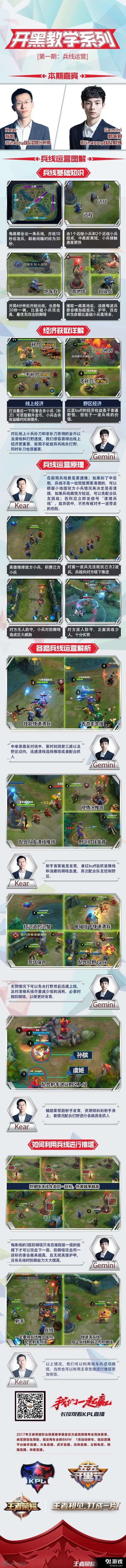 《王者荣耀》兵线运营技巧KPL开黑指南