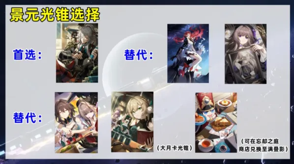 崩坏星穹铁道景元光锥搭配指南