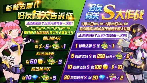《节奏大师》好友闯关S级评判赢奖励技巧