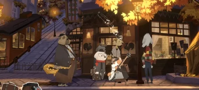 落日山丘落日