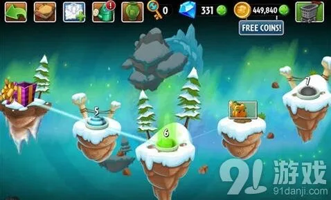 《植物大战僵尸2》冰霜洞穴第6天攻略分享