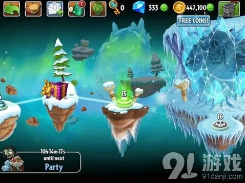 《植物大战僵尸2》冰霜洞穴第15天完整攻略