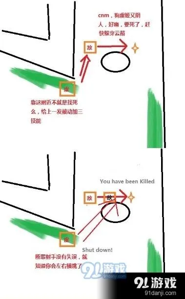 王者荣耀虞姬对线思路 压制技巧教学