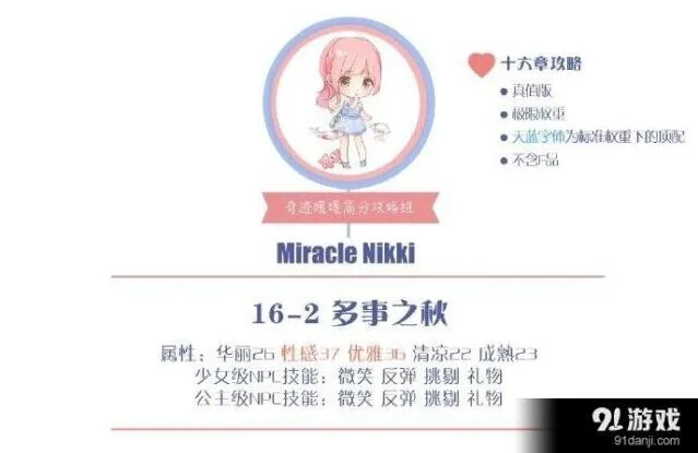 奇迹暖暖16-2公主级高分玩法教程