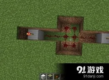 《我的世界》二阶红石自动门一步步教你做