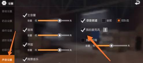 荒野行动组队语音使用指南