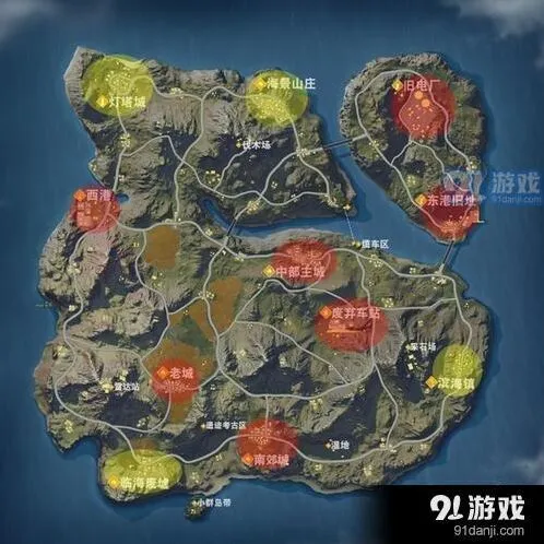 荒野行动滨海镇区域玩法全解