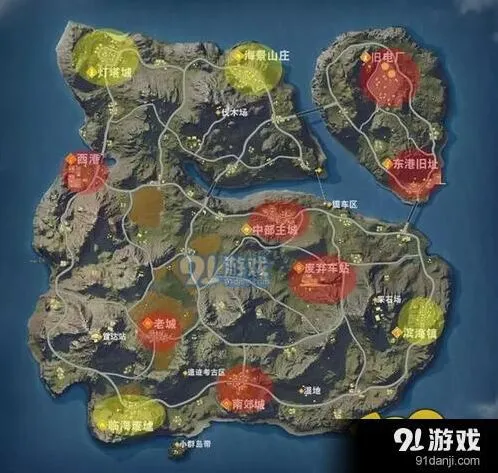 荒野行动雾天落点选择技巧分享
